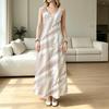 Women's Beach & Daily Maxi Dress,Sleeveless Simple Style,Soft Comfort Fabric,Elegant Cut for Vacation & Everyday Wear