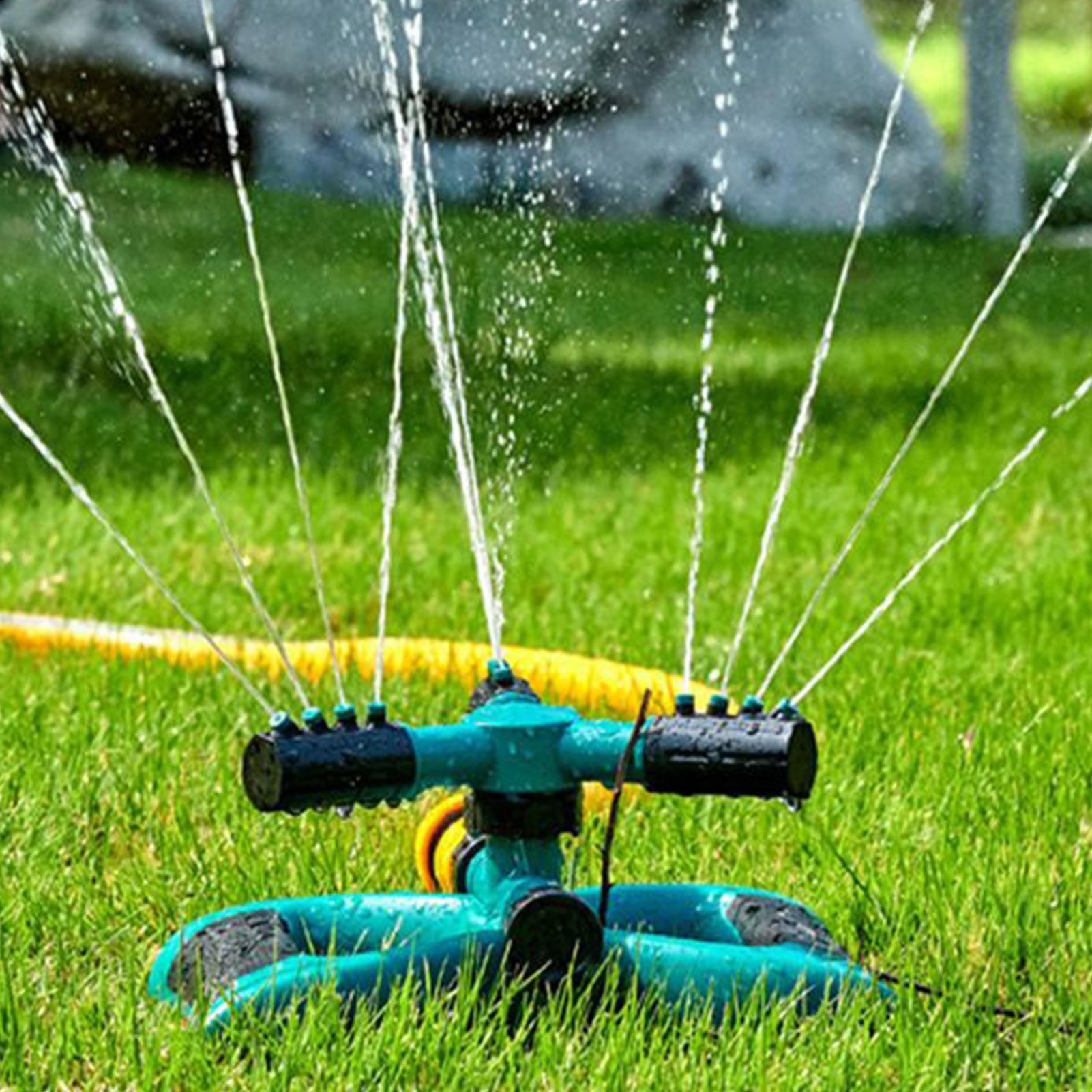 

Sprinklers for Yard Garden Irrigation System Three-Way 360 Degree Rotation Automatic Sprinkler for Lawn Yard Flower Bed Orchard CN