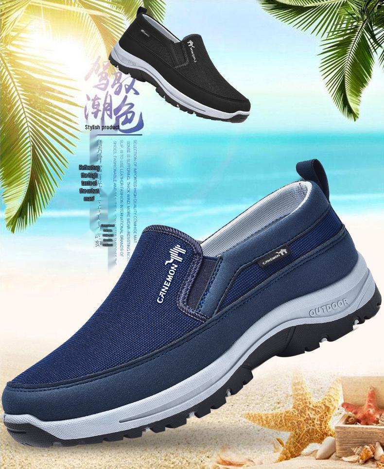 Herren Übergröße Slipper Mesh Walking Sneaker, Größe 49