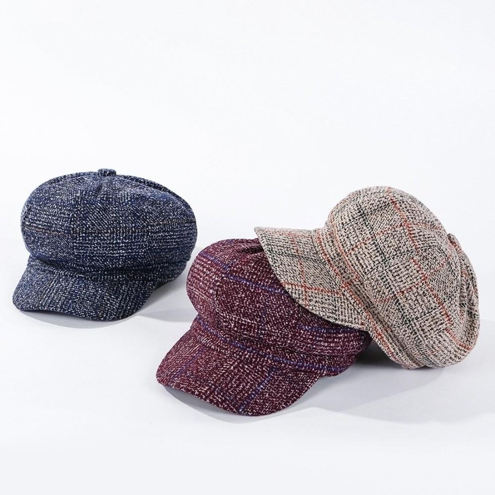 Woolen British Berets Ear Protection Artist Hat Elegant Painter Caps  Autumn