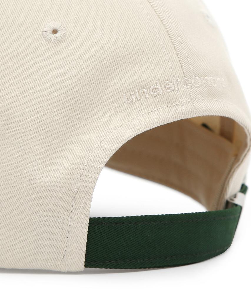 Eondeokeonteulol All-Season Cotton Color Block Logo Soft Top Ball Cap Unisex Baseball Cap College Crew / Authentic B B / Green