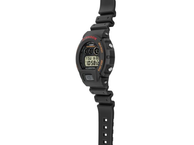 Casio G-SHOCK DW-6900UB-9JF ILLUMINATOR Digital Watch Black/Orange 50mm NEW