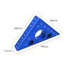 1pc Esquadro Ruler Aluminum Alloy 45/90 Degree Frosted Right Angle Gauge Woodworking Tool Angle Ruler