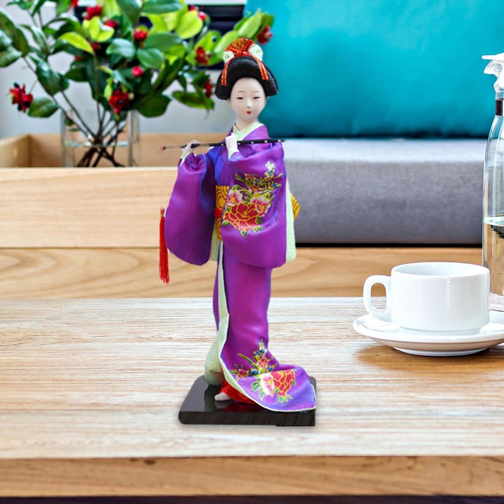 11 Inch Japanese Geisha doll 27cm Asian Kimono Figurine Decoration Gift