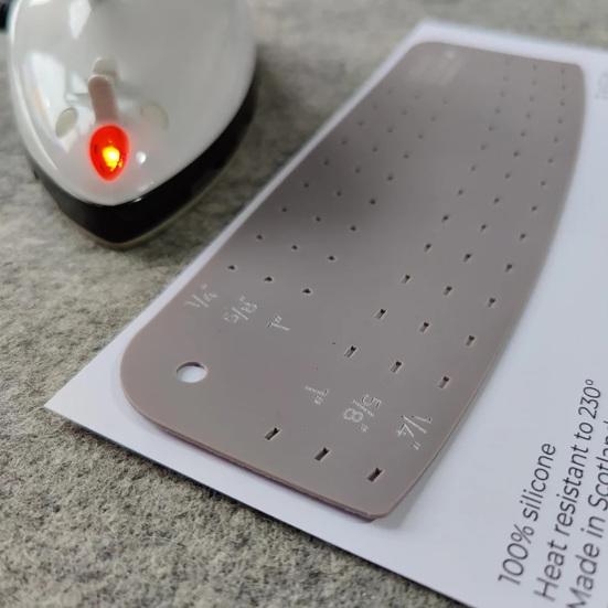 Hot Hem Ruler Fabric Ironing Hemming Template Heat-Resistant Centimeter Hemmer for Clothes