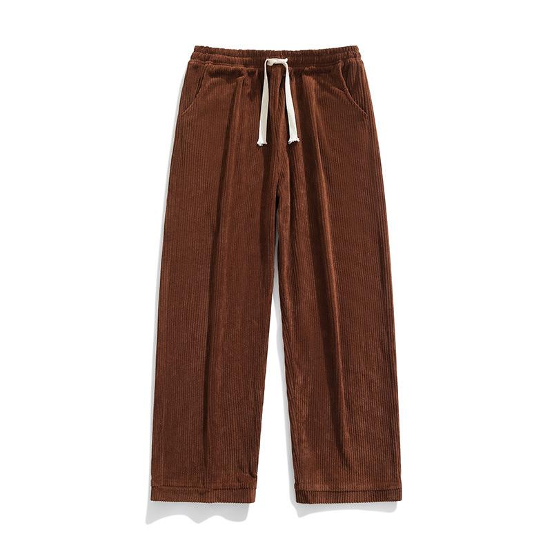 

Men s spring and autumn men s sweatpants drape casual pants men s versatile loose straight mopping green trousers 4XL