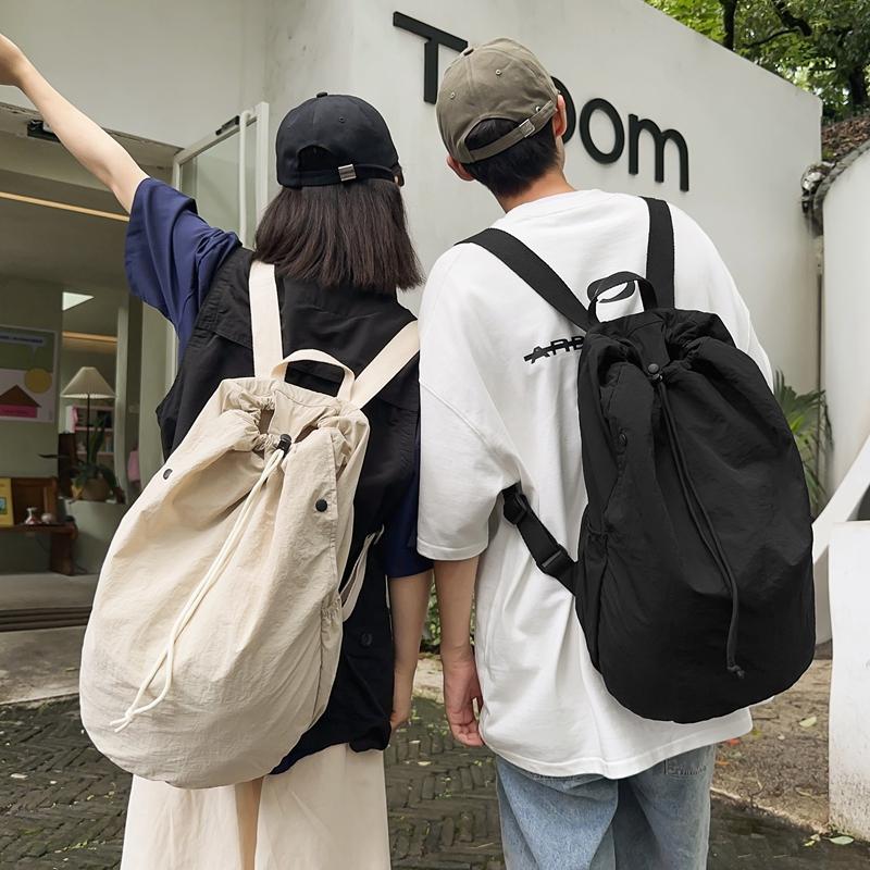 Простая мужская сумка на шнурке — фото 3