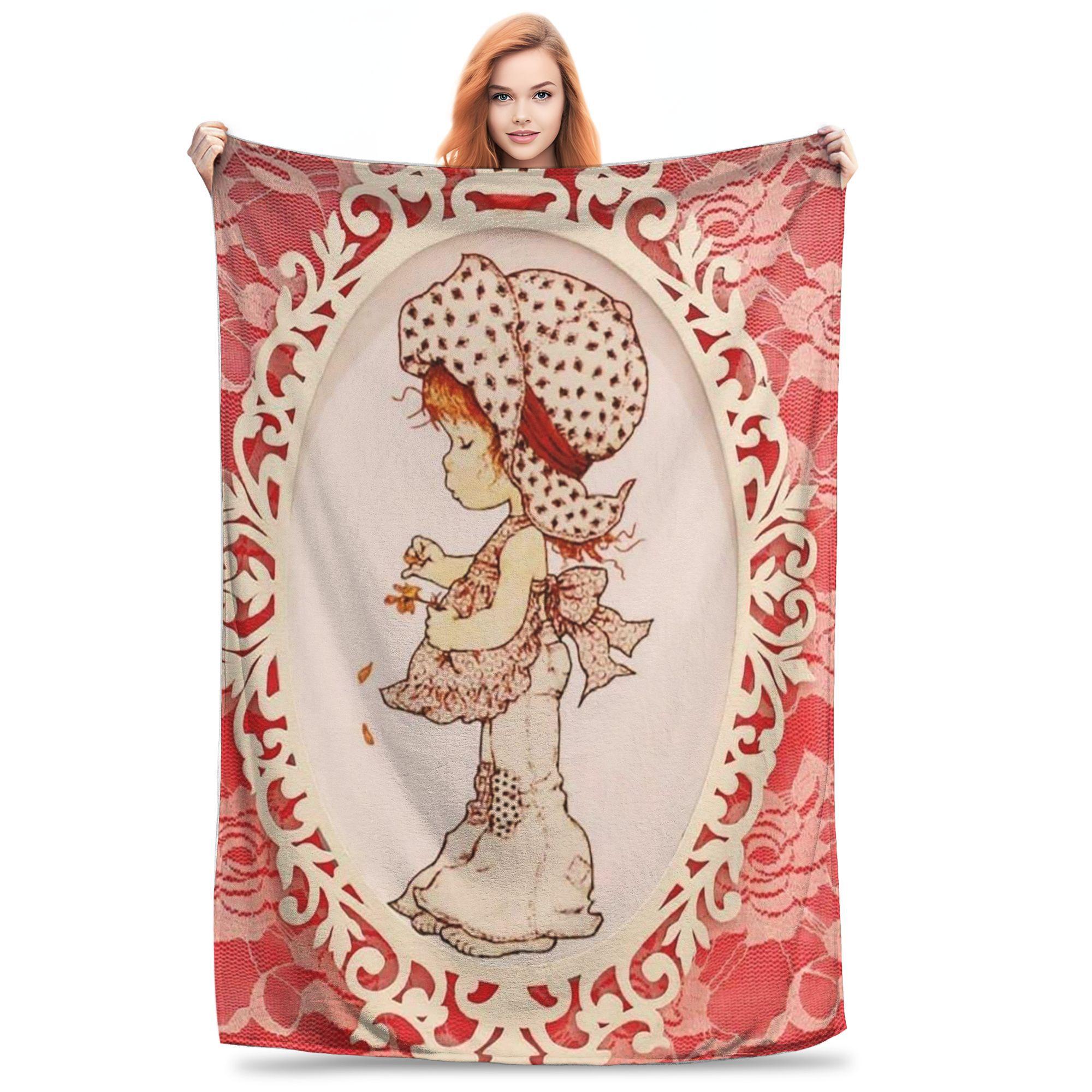 

Flannel Throw Blanket Sarah Kay Kitten Knitted Warm Plush Blankets Soft Bedspread for Bed Living room Home Picnic Couch 80x120cm
