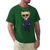 Teddy Bear With A Gun T Shirt Harajuku Short Sleeve T-shirt 100% Cotton Graphics Tshirt Tops