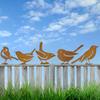 Rostiger Schmiedeeisen Vogel Gartenstecker