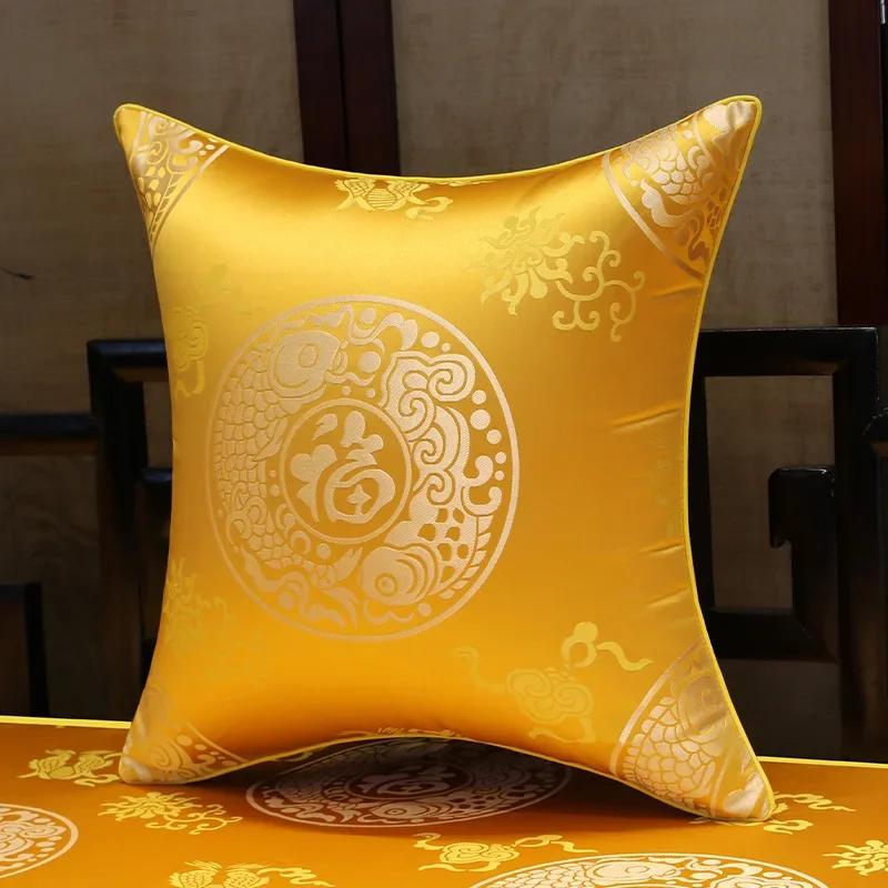 35x50cm/45x45cm Jacquard Plant Bamboo Cushion Cover Chinese Light Luxury Tassels Pillow Covers Decorative Green Black Home Decor