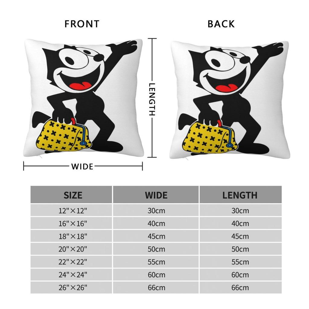 Decorative Pillowcases F-Felix The Cat With His Magic Bag Stuff Home Pillow Case Cover Square Multi Size