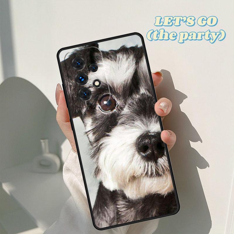 Miniature Schnauzer Puppy Dog Phone Case For Samsung A42 A31 A40 A51 A71 A32 A80 A91 A52 A72 A73 A20e A21S A50 A70 A11 A12 Cover