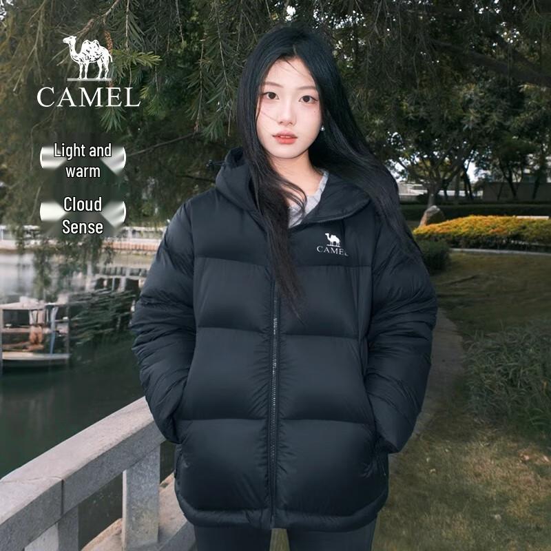 Camel 2025 Unisex Hooded Puffer Down Jacket
