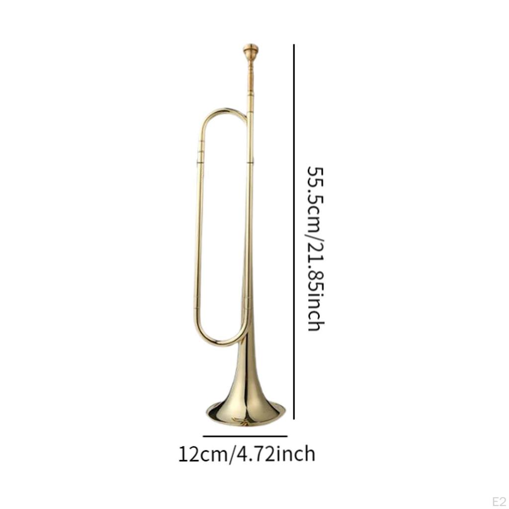 B Flat Bugle Scouting Trumpet Portable Musical Instrument Young Team for