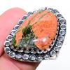 Unakite Gemstone Handmade 925 Sterling Silver Jewelry Ring Size 8.5