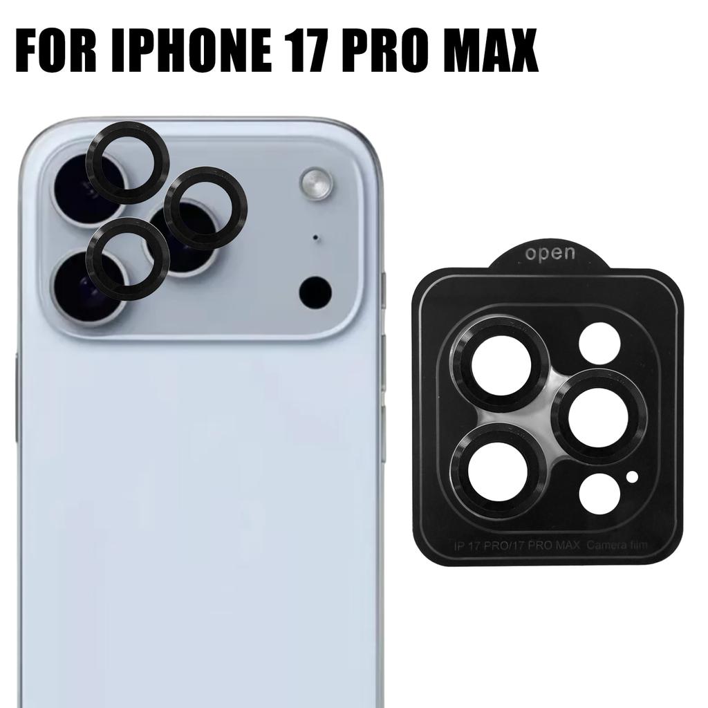 Metal Camera Lens Protector for IPhone 17 Pro Max 17Air 9H Tempered Glass Anti-Scratch Individual Lens Cap for IPhone 17ProMax