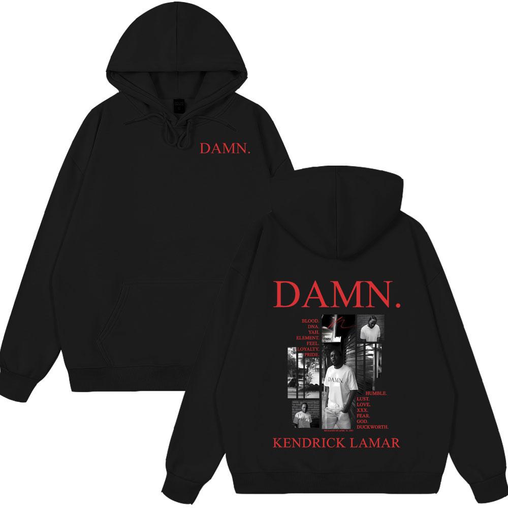 

Hot Sale Tops DAMN Singing Album 2025 Hoodies Men Women Fashion Harajuku Cotton Clothing Casual Hip-hop Gothic Punk Streetwears 3XL