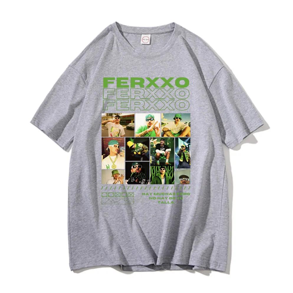 Rapper Feid Ferxxo Ferxxocalipsis Print T Shirts Male Summer Cotton Tshirt Short Sleeve Men Women Hip Hop Oversized T-shirt