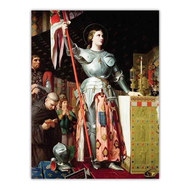 Santa Giovanna d'Arco di John Everett Millais Riproduzione Poster Tela Olio Dipinto Vintage Opera d'Arte Immagini Arte Murale Arredamento Casa