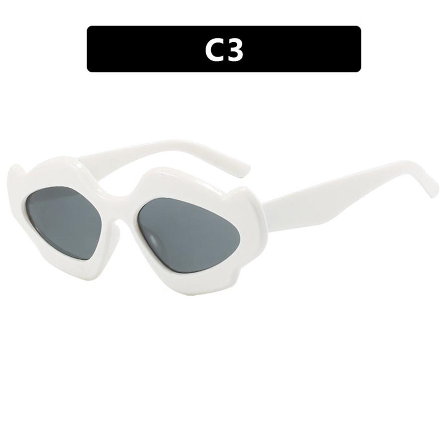 Modische Sonnenbrille Unregelmäßige Sonnenbrille Nicht polarisiertes Modeaccessoire