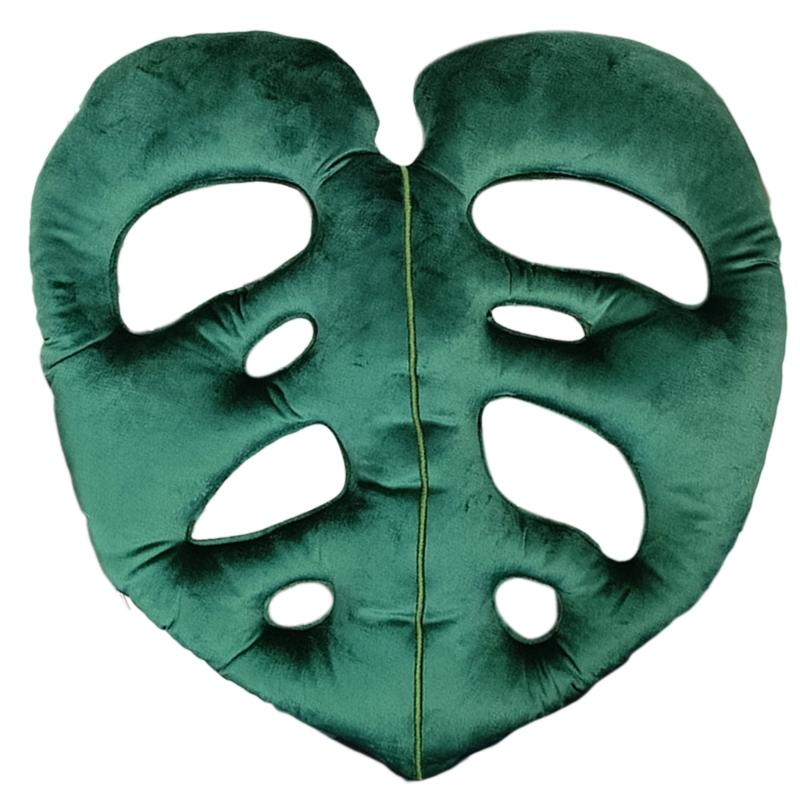 Green Leaf Throw Pillow Sleep Cushion Sofa Gift Present Supplies for Kid Boys Girls Throw Pillows Present