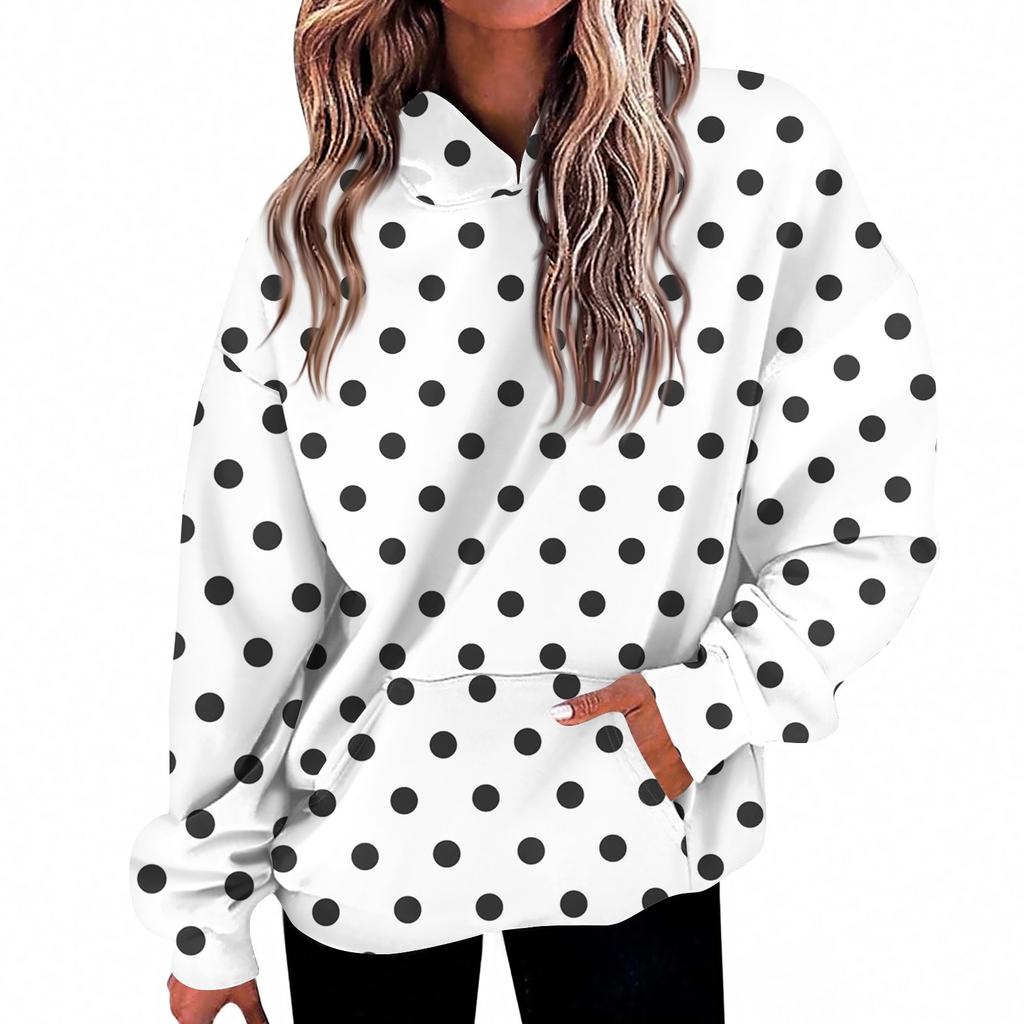 Women's Fashion Daily  Casual V-Neck Long Sleeve Printed Top