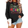 Women's Loose Comfortable Casual Fashionable Character Printing Round Neck Long Sleeved Sweatshirt