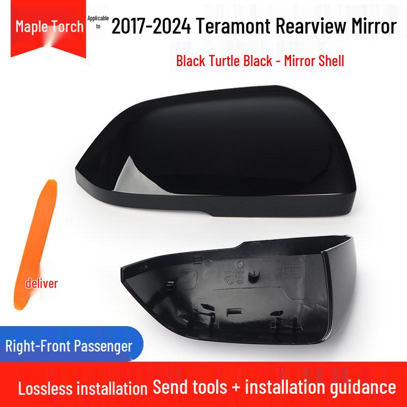 Fits 2017-2024 Volkswagen Teramont: Exterior Rearview Mirror Shell, Backup Mirror Lens, Turn Signal Frame, Reflective Lamp Cover For VW Teramont 17-24 Rearview Mirror