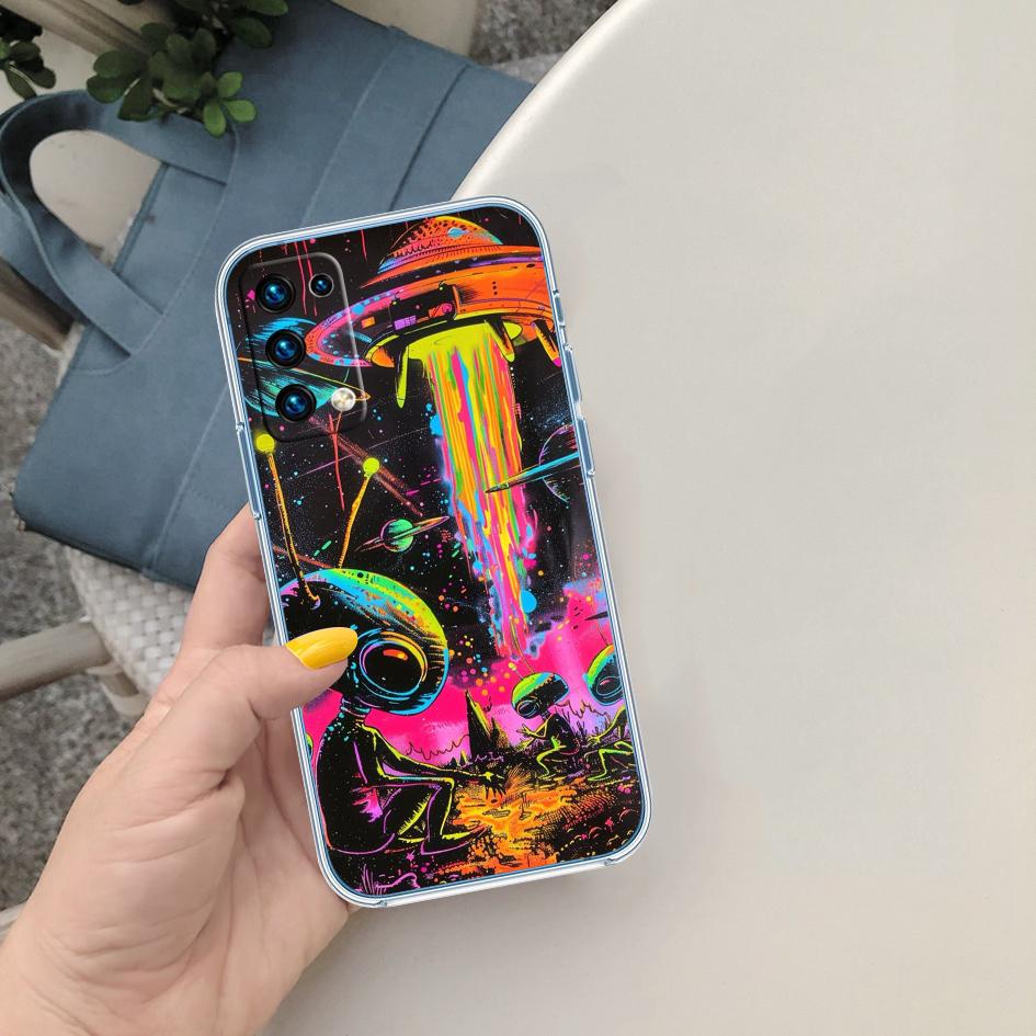 MY25 Space Astronaut Alien UFO Case for LG K22 K30 K40 K40S K41 K42 K50 K50S K51 K51S K52 K61 K62 K71 K92 Q60 Q61 V40 V50 V60