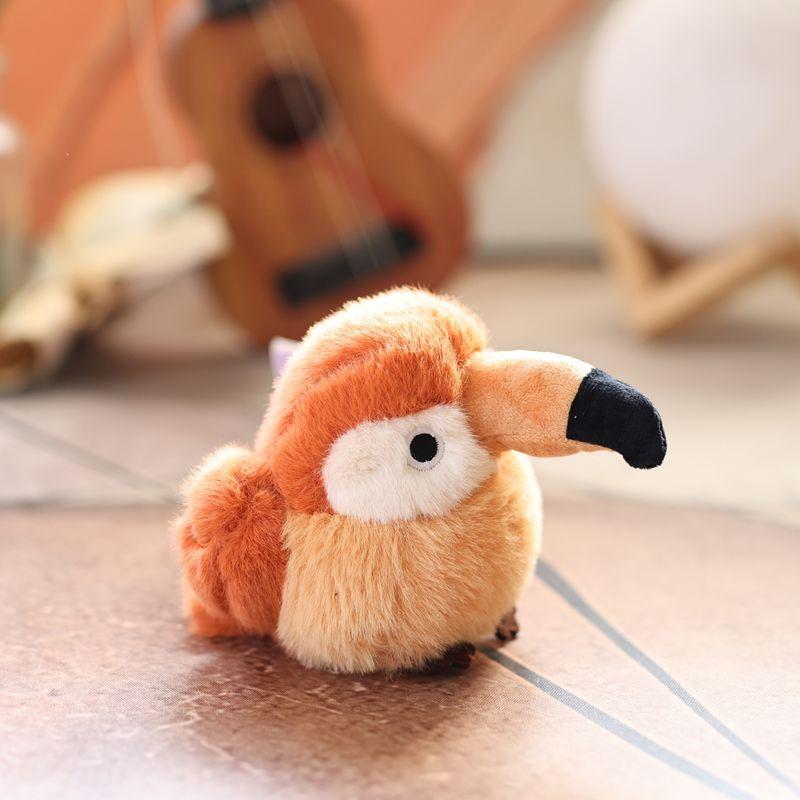 Mignon Réaliste Kiwi Perroquet Mésange Peluche Poupée Pendentif Porte-clés Accroche Sac Ornement Cadeaux