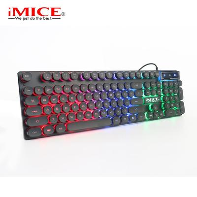 iMICE AK800 USB kabelová mechanická 104klávesová RGB podsvícená herní klávesnice pro počítačový notebook