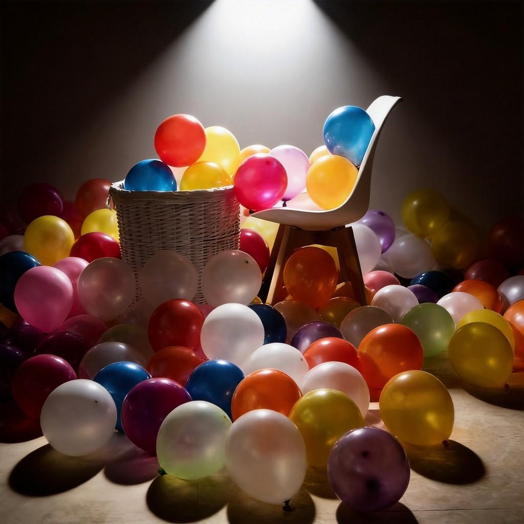 Latex Balloons Set With Matte Finish For Birthday Party Decoration And Event Celebrations