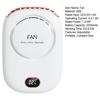 Portable Hanging Neck Fan Digital Display Strong Airflow Low Noise USB Rechargeable Bladeless Mini Cooling Fan