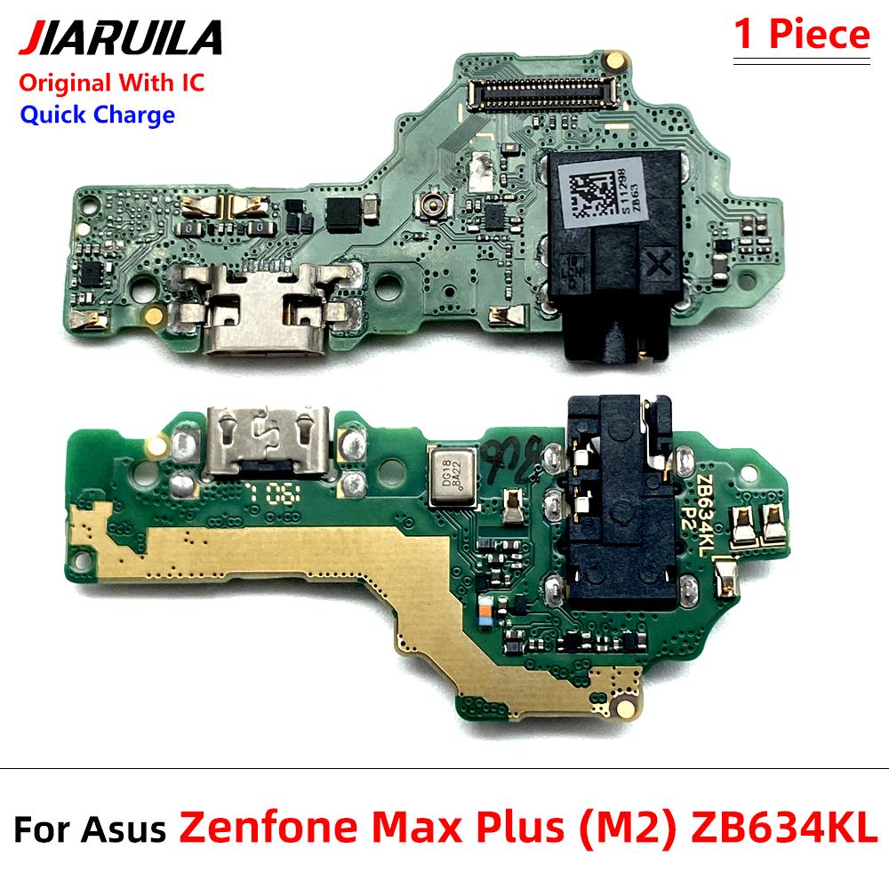 USB Charge Port Jack Dock Connector Charging Board Flex Cable For Asus Zenfone Max Plus (M2) ZB634KL A001D USB Charging Board