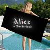 A-Alice In B-Borderland Anime Beach Swimming Towel Soft Absorbent Washcloth Children's Gifts for Kids Travel Camping Gym