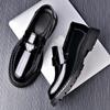 Fashion New Designer Thick Soled Men's Loafers Spring Autumn Fashion Slip-on Man Dress Shoes Male Luxury Brand Leather Shoes