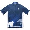 KAPELMUUR Short Sleeve Houndstooth Blue 3 Jersey, (L)