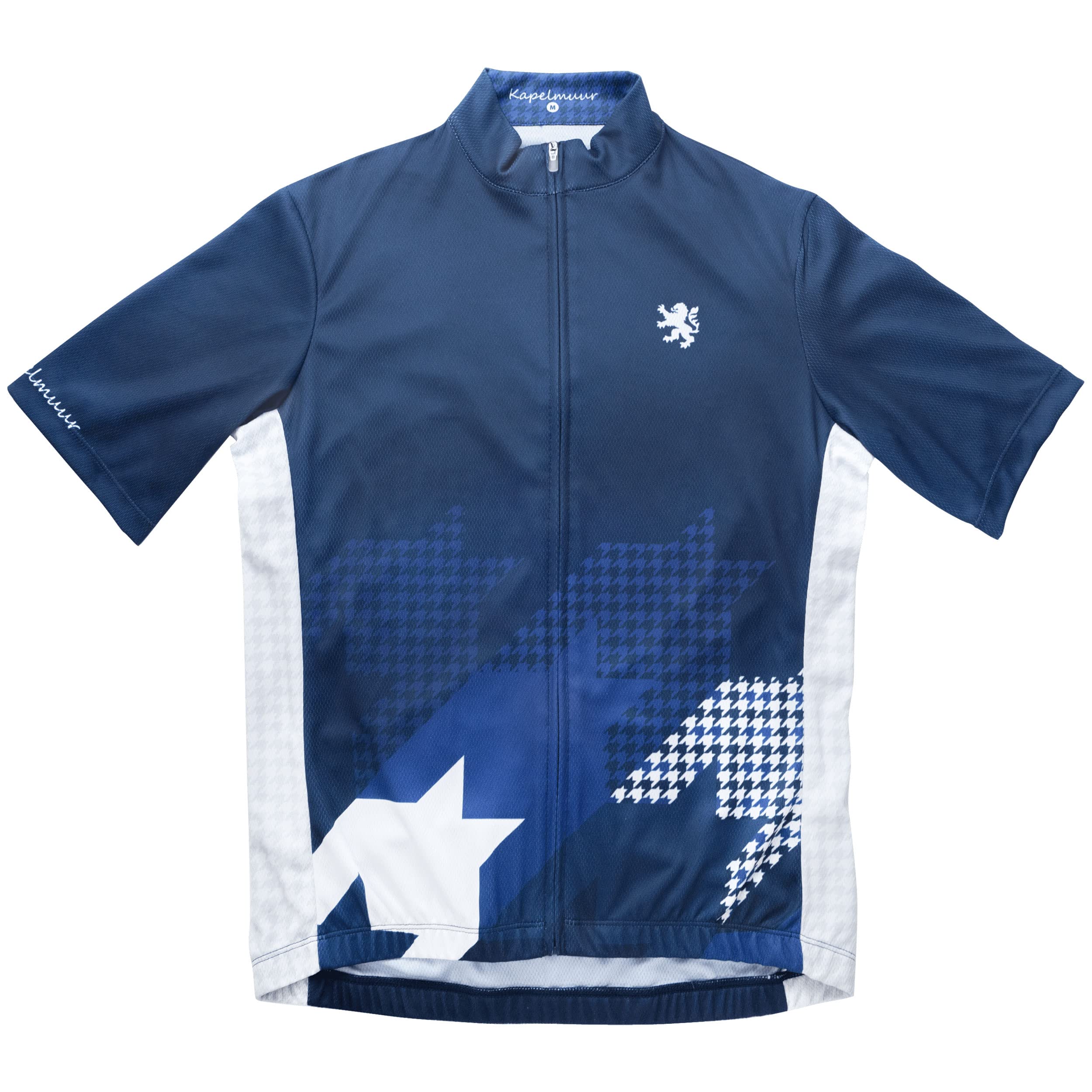 

KAPELMUUR Short Sleeve Houndstooth Blue 3 Jersey, (L)