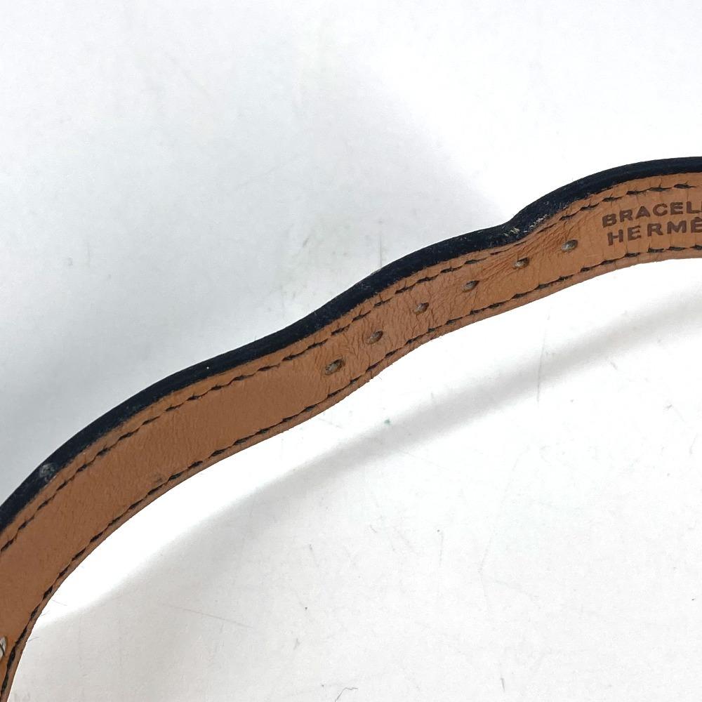 HERMES Medor Quartz Bracelet Watch Watch Clock Wristwatch Leather Black