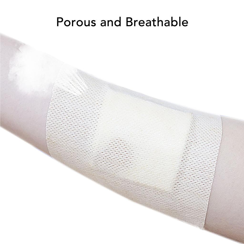 Adhesive Bandage Stretchy Breathable Cuttable Dressing Tape Roll for Wound Post Surgery Care White