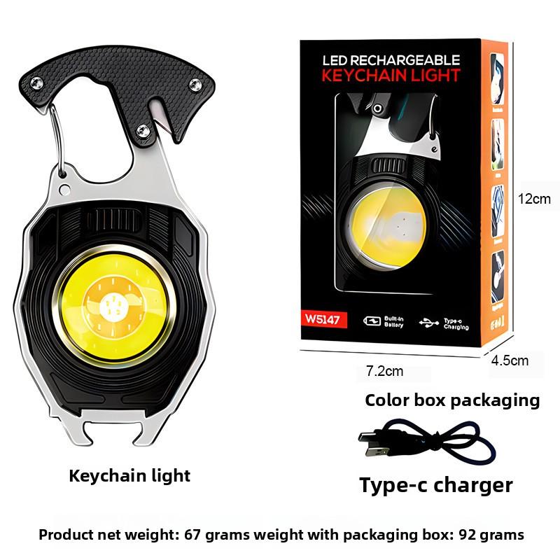 Keychain Work Light Multi-function Charging Portable Camping Auto Repair Led Strong Light Mini Camping Light