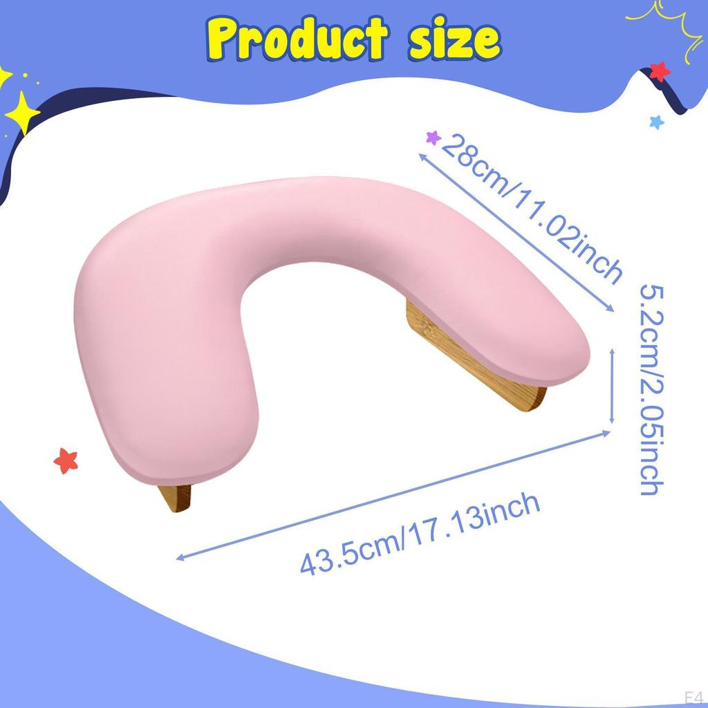 Comfortable And Non-slip PU Leather Hand Rest for Manicure Makeup
