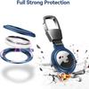 Metal Magnetic Adsorption Shockproof Case For Apple Airtag Locator Protective Sleeve Case For Air Tags Keychain Protector Bumper