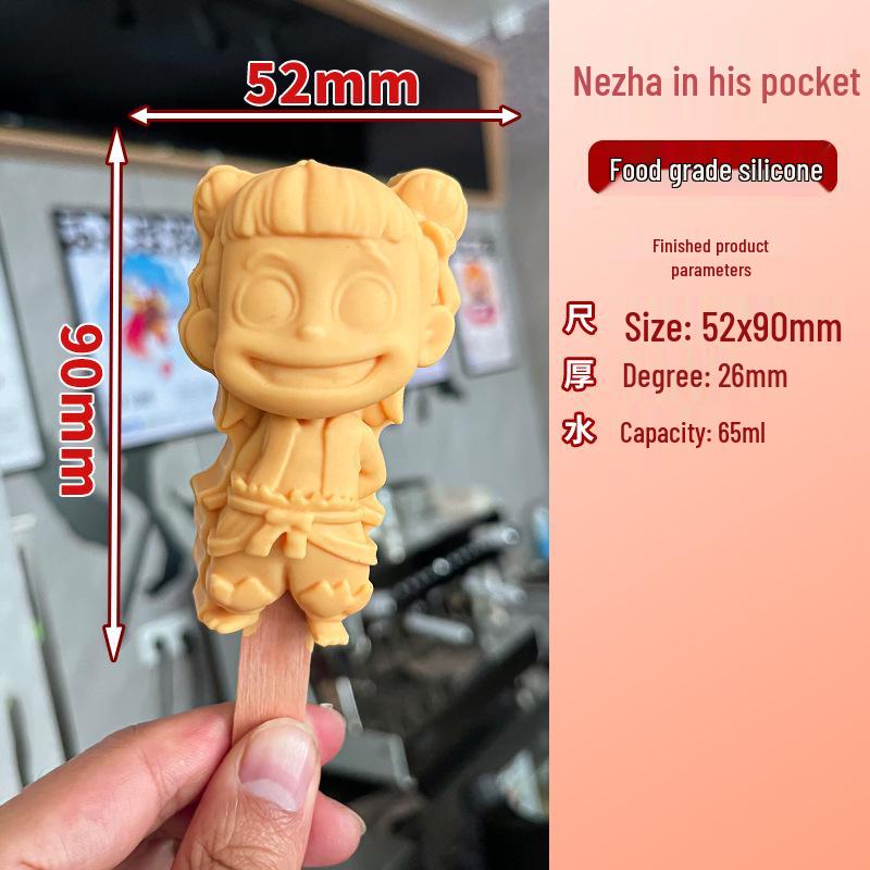 Ao Bing Nezha & Taiyi Silicone Cartoon Ice Cream Mold for Kids