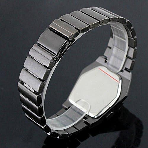 Soleasy Men's Special Cool Gadget Interesting Snakehead Design Blue LED Watch WTH8021