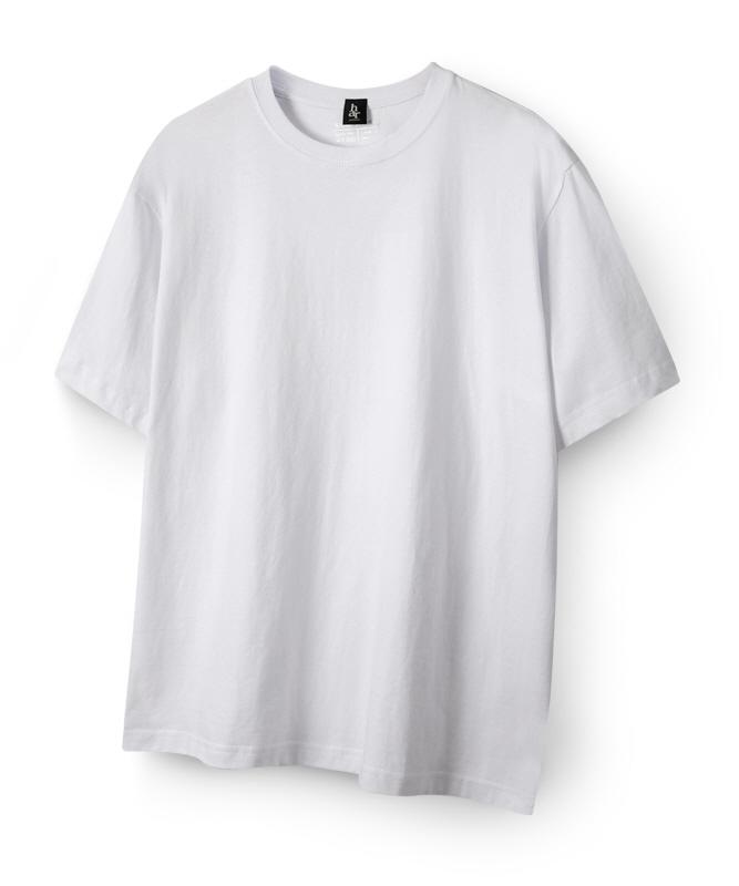 HARRISON Standard Plain Round Short Sleeve T-Shirt Ha-1030 Har1002 White