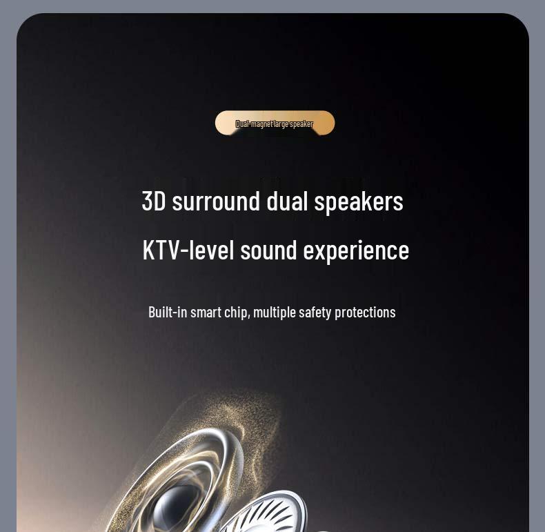 2025 Multifunktionales kabelloses Ladegerät & Bluetooth-Lautsprecher mit buntem Nachtlicht & Wecker - Ideales Geschäftsgeschenk für Gäste