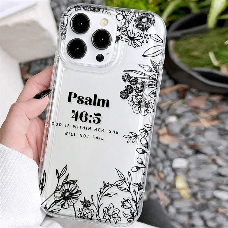 English Flower Pattern Shock-Absorbing Phone Case for Samsung Galaxy S24 S23 S22 Ultra Plus 5G S21 FE A15 A35 A55 A14 A54 Cover