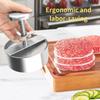 Stainless Steel Burger Press Non Stick Hamburger Patty Maker for Beef BBQ Vegetables Dishwasher Safe Kitchen Cooking Tools